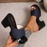 Summer Women Sandals Open Toe Thick Platform Flip Flops Outdoor Chunky Heel Fashion Minimalist High 3