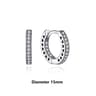 Sterling Silver Earrings Stud Hoop Crystal Earrings For Women Rose Gold Crown Heart Infinity Bee Ea 11
