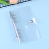 Transparent Diary Binder Loose Leaf Notebook Planner Journal Cover Office Stationery Supplies Note  8