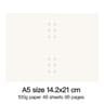 High Quality Ring Binder Notebook Insert Refills Loose Leaf Spiral Diary Planner Paper Durable Inne