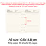 High Quality Ring Binder Notebook Insert Refills Loose Leaf Spiral Diary Planner Paper Durable Inne