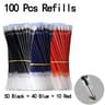 Gel Pens Set Black Blue Red Refill Gel School  Office Supplies Stationery Accessories Cute Pens For 7