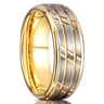 Hammered Tungsten Carbide Ring Mens Wedding Bands Fashion Jewellery Engagement Rings For Him 6