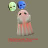 Cute White Ghost Party Decoration Product Festival Ornament Study Desk Gift For Guests Courtyard Sm 8