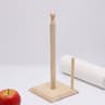 Fashionable Solid Wood Dining Table Tissue Holder Wooden Household Storage Roll Paper Holder Vertic