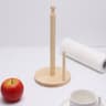 Fashionable Solid Wood Dining Table Tissue Holder Wooden Household Storage Roll Paper Holder Vertic