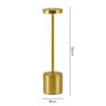Simple LED Rechargeable Touch Metal Table Lamp Three Colors Bedside Creative Ambient Light Bar Outd 9