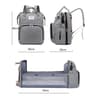 Fold Able Bed Diaper Bag With Changing Station Insulated Pocket Large Capacity MultiFunctional Doub 6