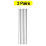 Chopsticks Stainless Steel Nonslip Sushi Chopstick Reusable Food Metal Stick Durable Kitchen Tablew 5