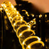 Solar Powered Fairy String Lights Pipe Shaped Outdoor Decoration Waterproof Christmas Room Party Ya 4