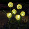 Solar Powered Scallion Balls Shaped Outdoor Ground Mounted Light Waterproof Courtyard Garden Landsc 4