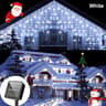 Solar Powered Icicle Light Water Proof Outdoor Eave Light For Garden Party Yard Christmas Festival  4
