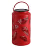 Solar Powered Hanging Lamp For Outdoor Courtyard Decor Ironwork Latticed Projection Lantern Villa B 6