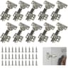 Stainless Steel Cabinet Door Hinge Hydraulic Damper Buffer Soft Close Quiet Wardrobe Hinges Conceal 6