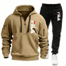 Men Casual Fitness Hoodie And Jogger Pants 2Piece Set 8