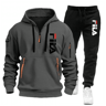 Men Casual Fitness Hoodie And Jogger Pants 2Piece Set 16