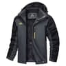 Mens Waterproof Ski Jacket With Fleece Lining And Removable Hood 6