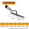 Heavy Duty Carbon Steel Garden Rake With 5 To 8 Teeth For Weeding And Soil Cultivation 2