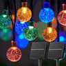 LED Solar String Lights Outdoor Waterproof Crystal Globe Lights With 8 Modes 3