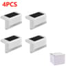 Warm White LED Solar Step Lights Outdoor Waterproof Pathway And Stair Lamps 432 Pack 8