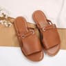 Square Toe Slip On Flat Sandals For Women  Summer Cross Strap Beach Slippers 11