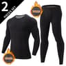 2pcs Mens Solid Color Thermal Underwear Set For Fall And Winter 8