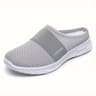 Womens Solid Color Soft Sole Platform Mules 9