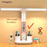 Rechargeable LED Table Lamp With Clock And Fan 6