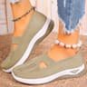Womens Breathable Knit Sneakers Low Top Casual Shoes 17