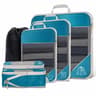 6 Piece Travel Compression Packing Cubes Set With Shoe Bag 16