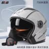 Open Face Motorcycle Helmet With Dual Lens And Sun Visor 10