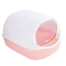 SemiEnclosed Cat Litter Box With Splash Guard And Cleaning Basin 10