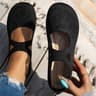 Comfortable Knitted Mary Jane Ballet Shoes  Round Toe Fairy Style Flats For Women 6