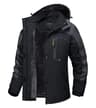 Winter Waterproof Ski Snowboard Jacket Womens Thermal Heavy Fleece Jacket Casual Work Rain Coat Win