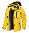 Winter Waterproof Ski Snowboard Jacket Womens Thermal Heavy Fleece Jacket Casual Work Rain Coat Win
