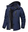 Winter Waterproof Ski Snowboard Jacket Womens Thermal Heavy Fleece Jacket Casual Work Rain Coat Win