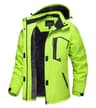 Winter Waterproof Ski Snowboard Jacket Womens Thermal Heavy Fleece Jacket Casual Work Rain Coat Win