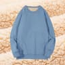Winter Lamb Velvet Fleece Sweatshirt For Men Thickened Warm Casual Pullover 7