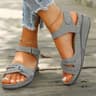 Women Slip On Open Toe Sandals Comfortable Summer Walking Shoes 9