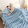 Solid Color Flannel Rabbit Fur Soft Sofa And Bed Blanket 10