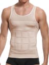 Mens Slimming Body Shaper Vest Shirt Abs Abdomen Slim Gym Workout Tummy Control Compression Tank To 10