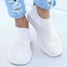 Womens Slip On Sneakers Casual Breathable White Sports Shoes 10