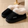 Anti Slip Plush Platform Winter Boots Warm Faux Suede Cotton Padded 7
