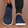 Wide Toe Men Shoes Breathable Knitted Mesh Soft Sole Casual Walking Shoes 5