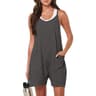 Summer Casual Sleeveless Adjustable Strap Loose Jumpsuit Shorts For Women 9