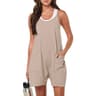 Summer Casual Sleeveless Adjustable Strap Loose Jumpsuit Shorts For Women 19
