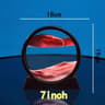 3D Quicksand Motion Hourglass Sand Art In Round Glass  Deep Sea Sandscape Decor 8