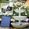 3 Tiered Bird Bath With 25W Solar Pump DIY Solar Fountain Detachable And Suitable For Bird Bath Gar 7