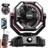 Portable Camping Fan With 20000mAh Battery And LED Lantern 7
