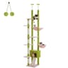 Adjustable Floor To Ceiling Cat Tree With Hammock And Scratching Posts 9